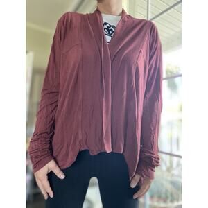 Athleta Women’s Nirvana Wrap Open Cardigan Burgundy M